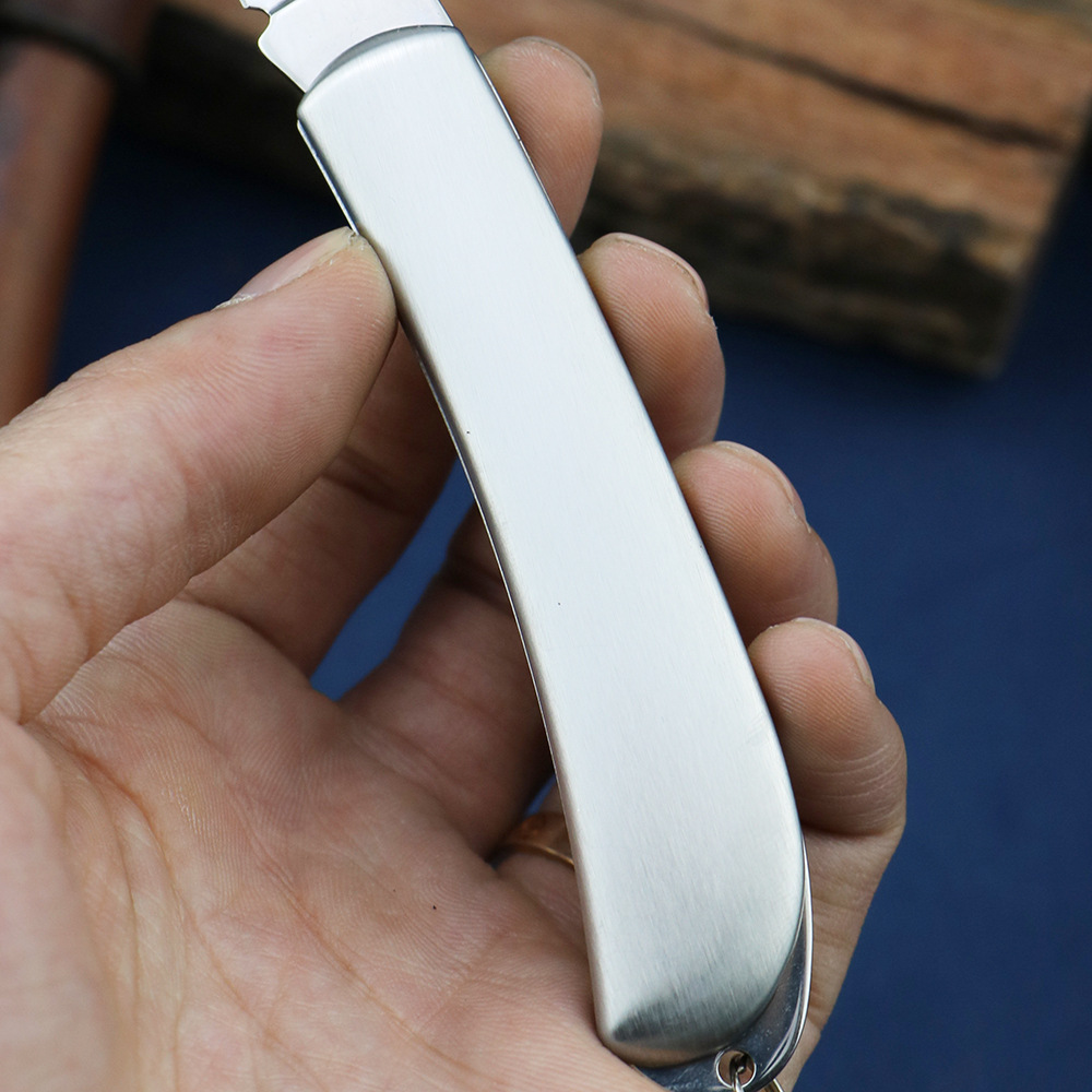 Folding small fruit knife, sharp for household use, suitable for cutting fruits and peeling, portable and easy to open packages, stainless steel multi-functional knife Specification drawing
