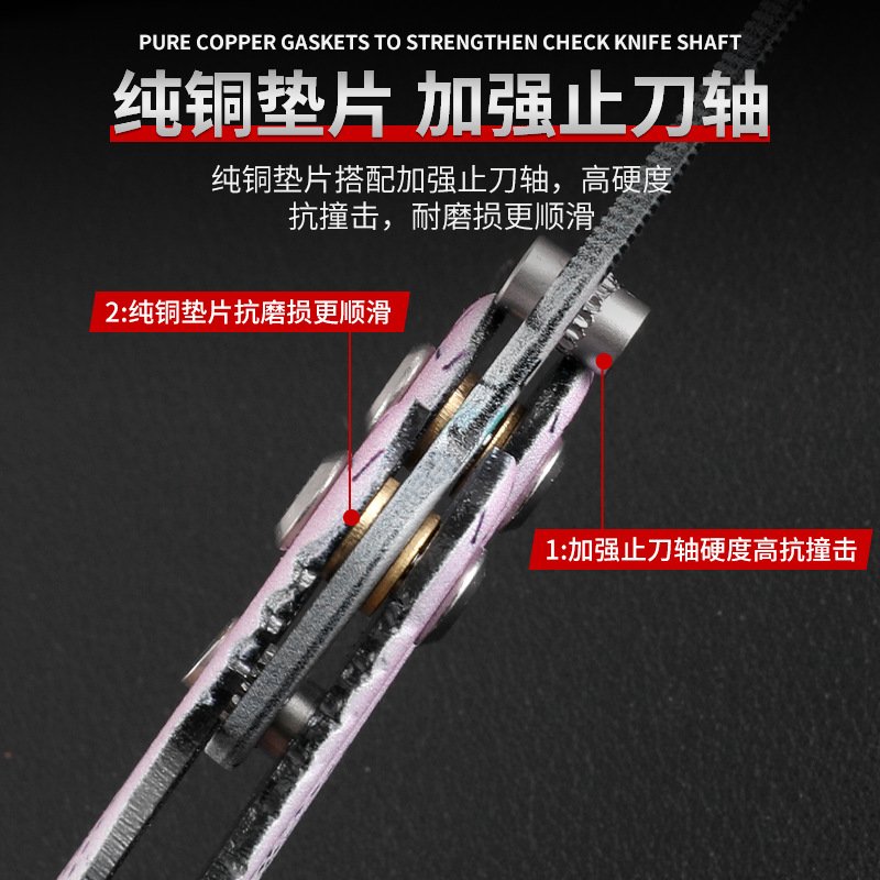 Portable CSGO practice folding game knife item Butterfly Training Knife Outdoor unedged swing knife details Picture