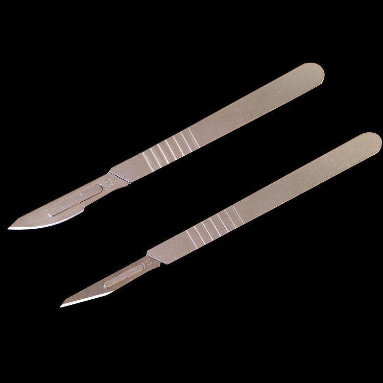 No. 11 blade carbon steel knife, No. 23, No. 3, No. 4 knife handle, No. 3, No. 4 knife bar, repair, grafted stainless steel knife holder wholesale full figure