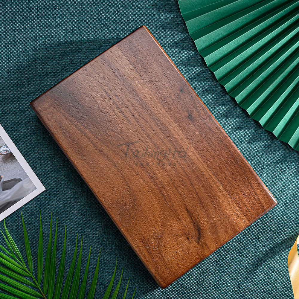 New six-piece set of shadow wood handle steak knife, 6-piece set of stainless steel 420J2 steak knife and fork, walnut wood box Specification drawing