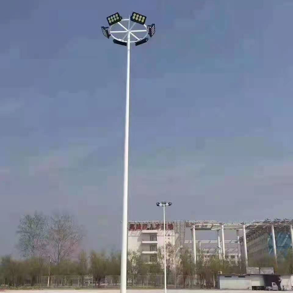 Basketball court lamp posts, 6-meter, 7-meter, 8-meter, 10-meter square lamps, high-pole lamps, LED100W, 200W outdoor Application Scenario