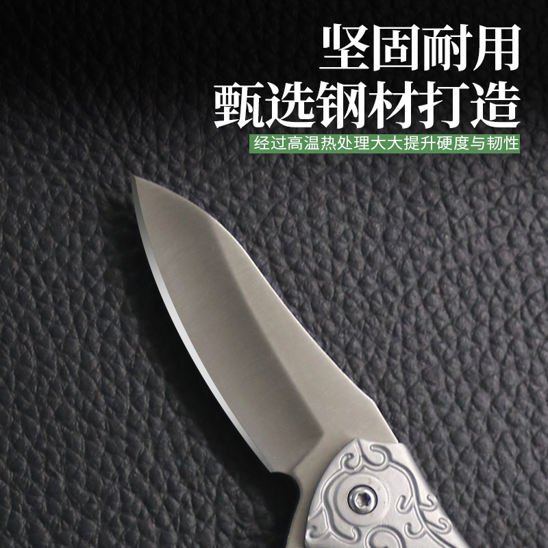 The new Jinchan folding knife is a multi-functional portable mini pocket knife and an outdoor keychain knife, which can be used for opening packages Specification drawing