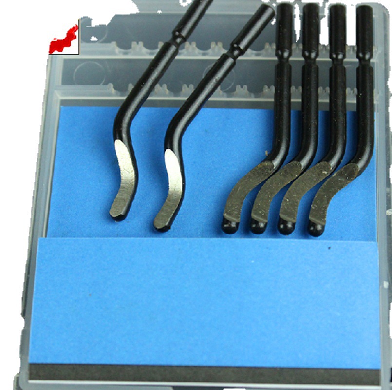Israeli edge trimming tool, scraper handle edge trimming machine, deburring, round, simple and lightweight E02000 Application Scenario