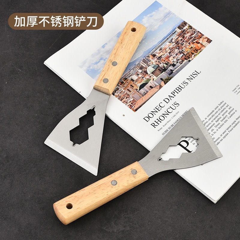 Small shovel, manganese steel thickened stainless steel, Japanese-style shovel for scraping dust and wall plaster, multi-functional Japanese-style shovel for decoration full figure