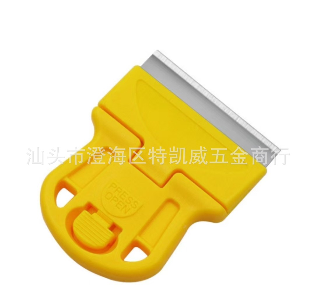 Plastic glue removal scraper, scraper, car film application tool, home cleaning, tile, glass and screen stain removal scraper undefined