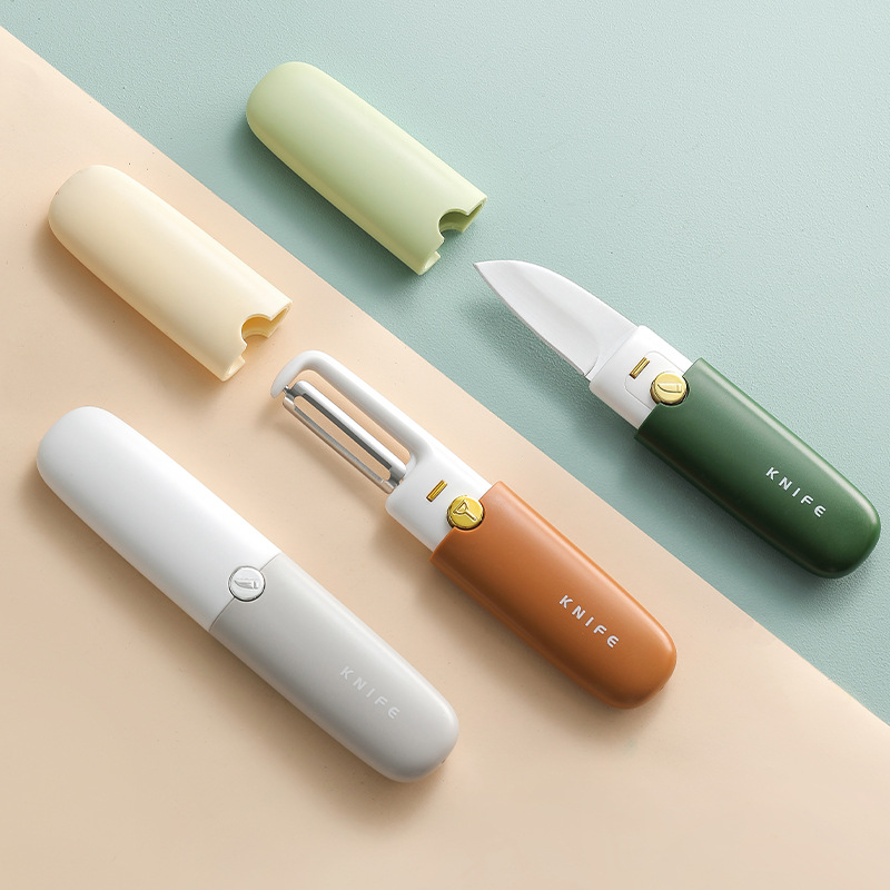 Fruit peeler, fruit peeler, household folding multi-functional dual-head two-in-one portable apple peeler full figure