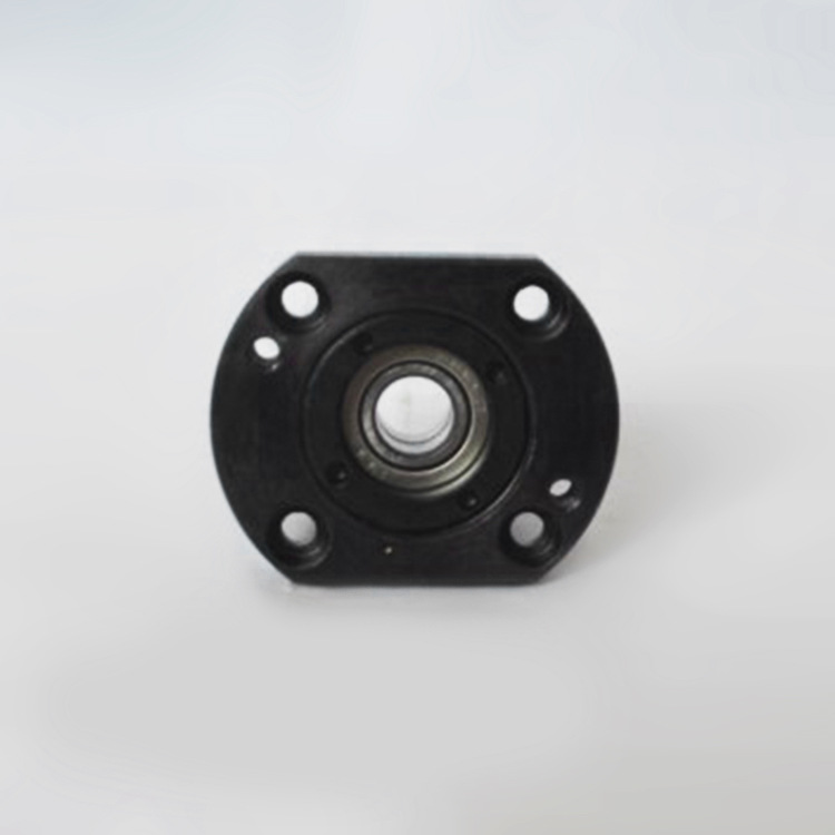 Misumi type 30-degree trapezoidal lead screw fixed side support assembly Square lead screw support seat side radial bearing type Specification drawing