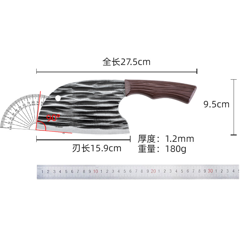 Wholesale of the popular hammer-patterned fish head knife, portable kitchen knife and household meat slicing knife from Yangjiang Factory Application Scenario