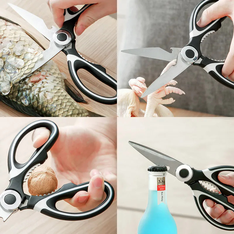 German stainless steel powerful scissors, kitchen panda scissors, thickened household scissors, powerful chicken bone scissors, multi-functional baby food scissors Application Scenario
