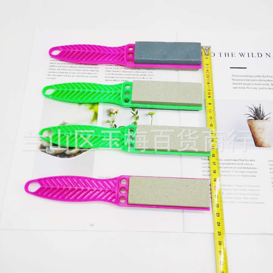 One-yuan and two-yuan store large-sized handle whetstones, sharpening brush oil stones, two-yuan general merchandise wholesale details Picture