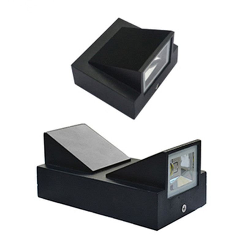 Wholesale of outdoor waterproof wall lamps, garden street lamps, exterior walls, outdoor staircases, double-head up and down luminous wall-washing lamps Item Picture
