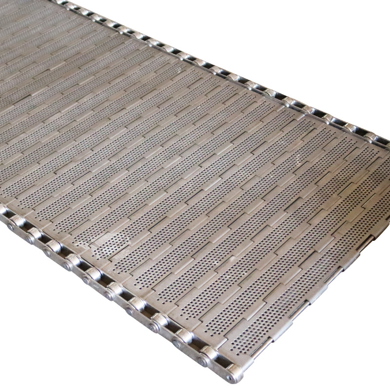 304 stainless steel chain plate manufacturer directly supplies large-diameter perforated chain plates for paper mill drying equipment transmission 304 chain plates Item Picture