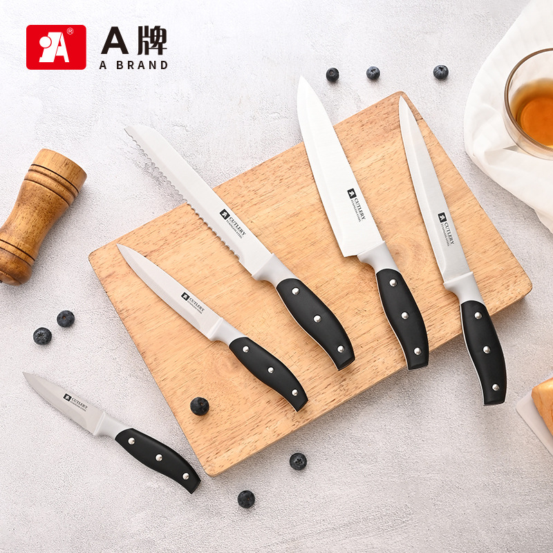 Wholesale of stainless steel kitchen multi-purpose knives, export knives, chef knives, meat slicing knives, bread knives, sharp knives and fruit knives in Yangjiang full figure