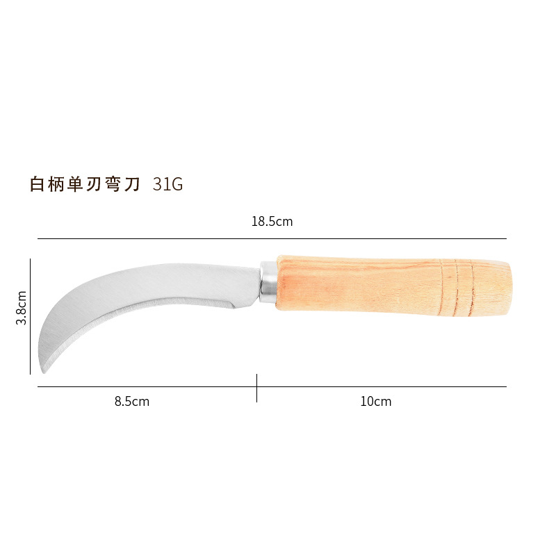 The manufacturer supplies wooden handles for sausage knives, small curved knives, pineapple knives, single-edged banana knives, fruit knives, peelers and leek cutters Application Scenario