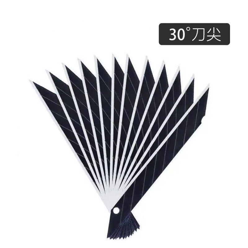 9mm, 30-degree sharp Angle, 60-degree flat Angle small art tool blade, special small blade for car film application, engraving blade Item Picture
