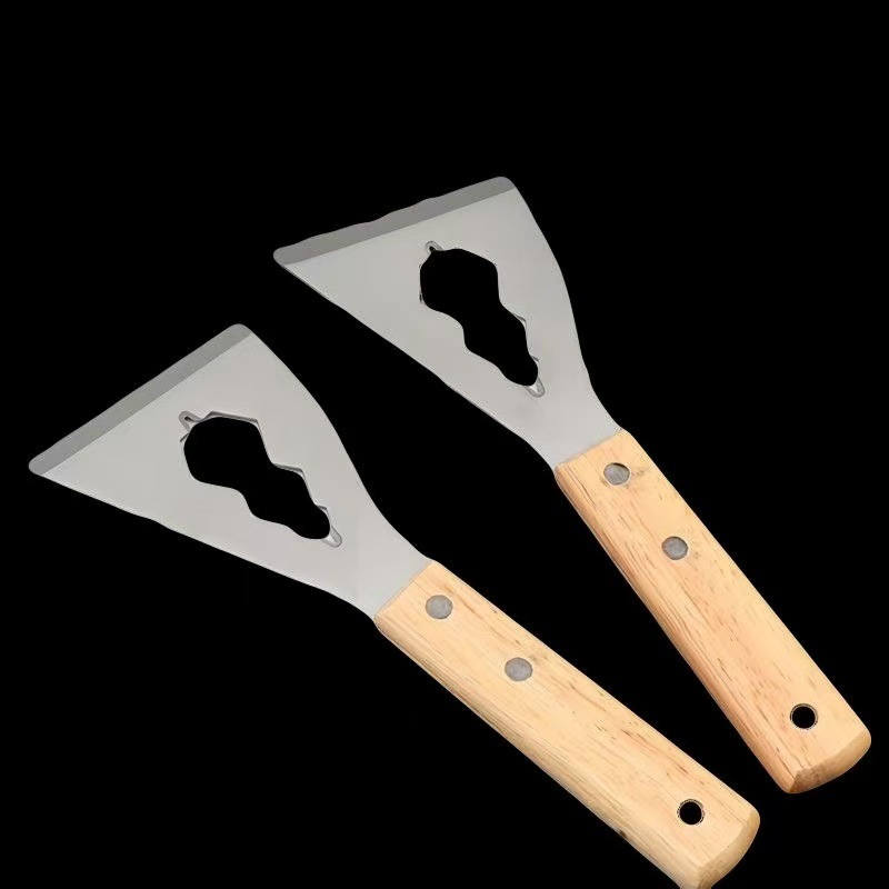 Wooden handle shovel, scraper, cleaning knife, stainless steel cement shovel, dust scraping knife, shovel tools, decoration shovel factory direct sales Application Scenario