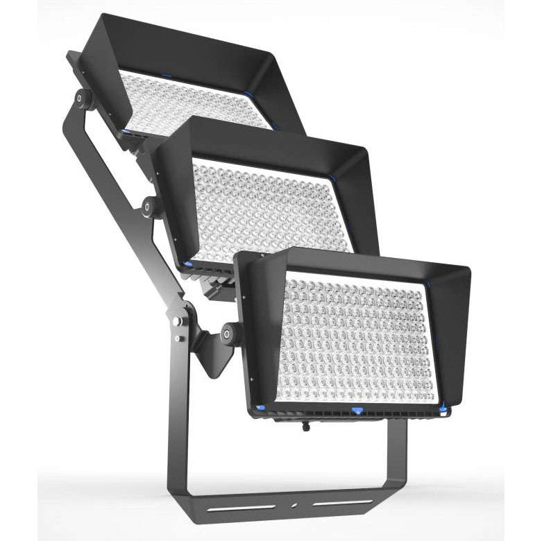1200W LED floodlights for sports fields, ultra-bright high-power outdoor lighting for squares and gardens, and focused floodlights Specification drawing