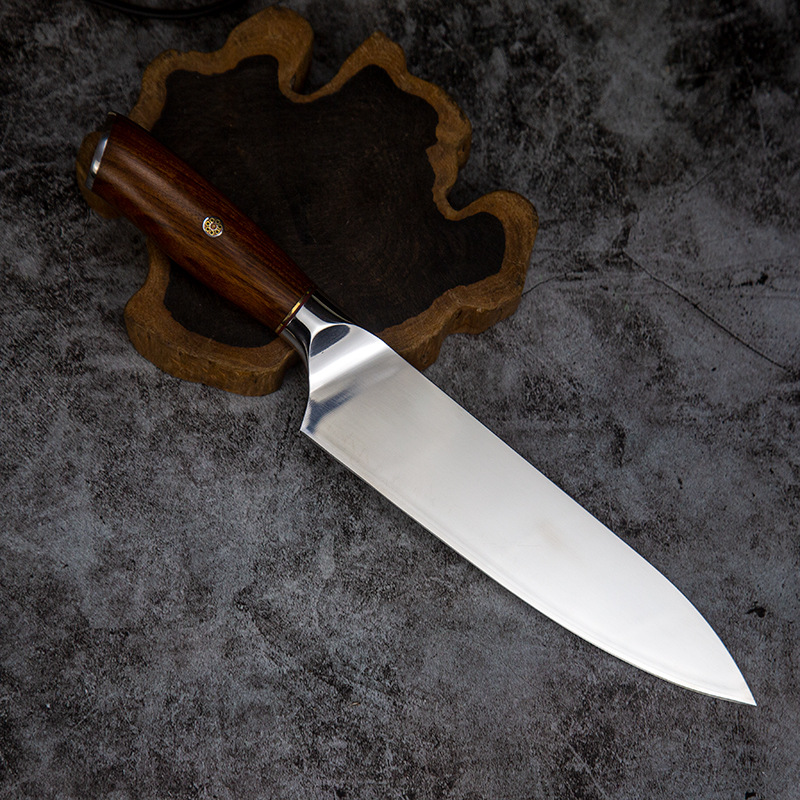 Export M390 powder steel kitchen knives, hand-forged Western chef knives, kitchen cooking knives, stainless steel ox knives Specification drawing