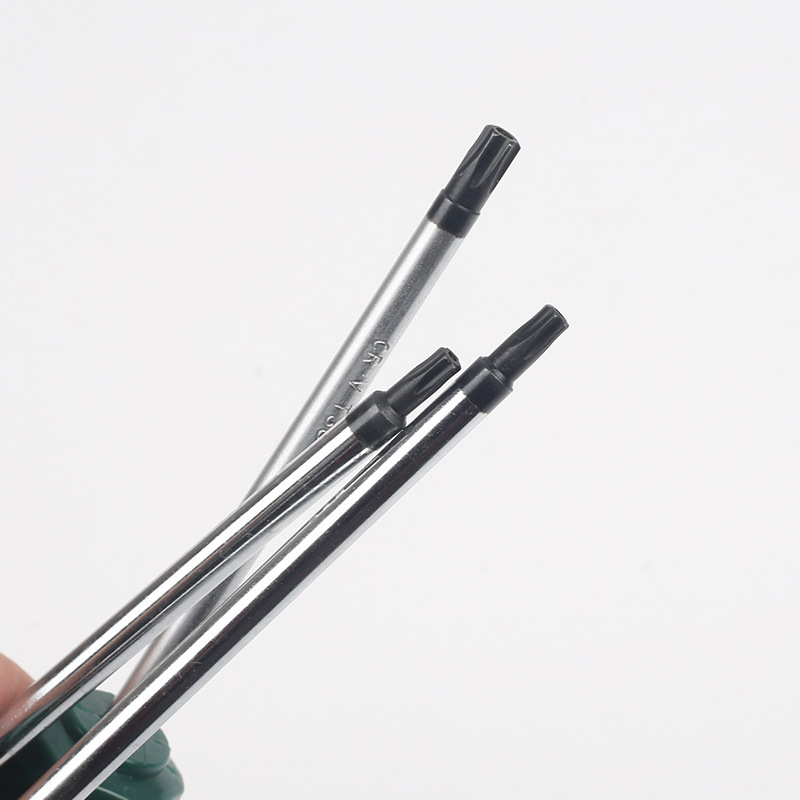Cross-shaped screwdriver, T-shaped screwdriver, magnetic T10, T15, T20, T25, T30 mid-hole hollow screwdriver with hole Specification drawing
