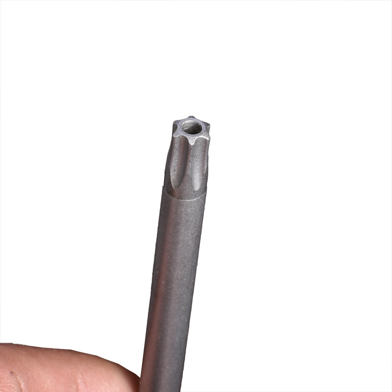 1/4 hexagonal hollow plum blossom screwdriver bit 50/75/100/150 hollow six-star anti-theft screw with hole screwdriver bit details Picture