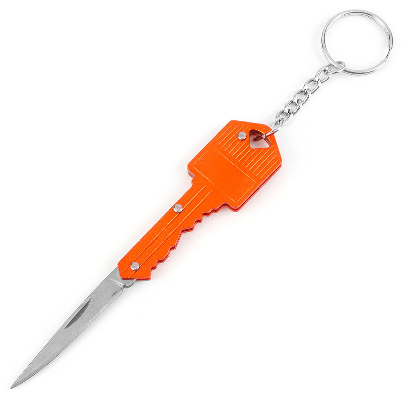 New heart-shaped mini knife, multi-functional key knife, outdoor Swiss knife, self-defense knife, folding fruit knife undefined