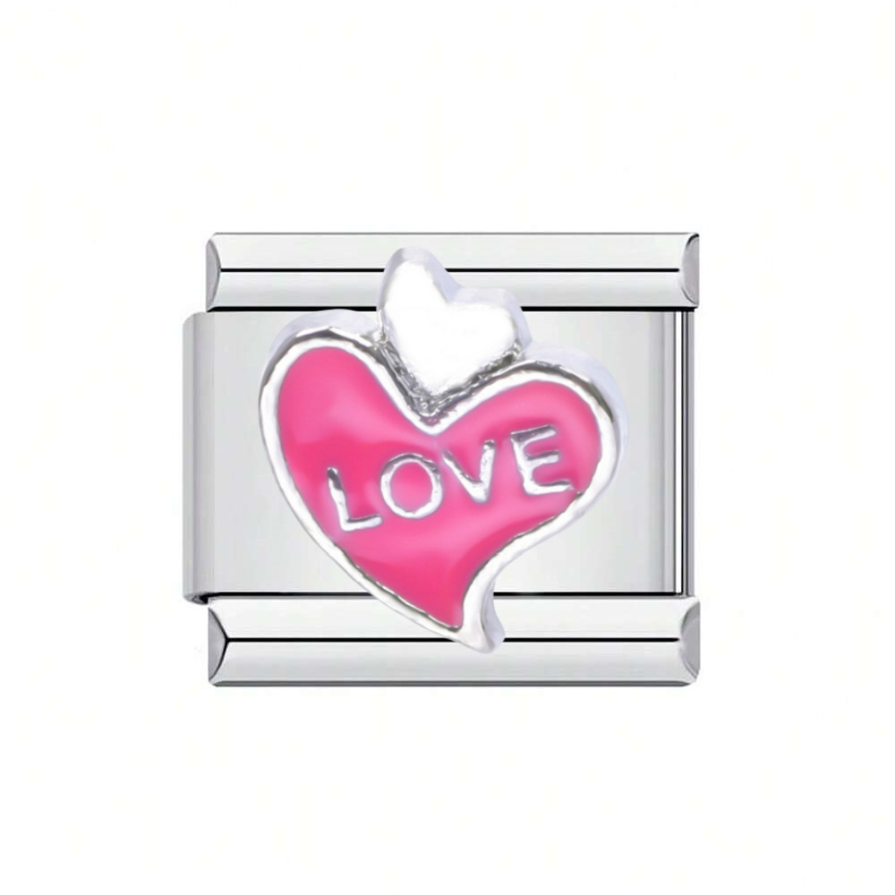 Cross-border DIY jewelry accessories, stainless steel Italian modular bracelet assembly and disassembly, Valentine's Day Love series undefined