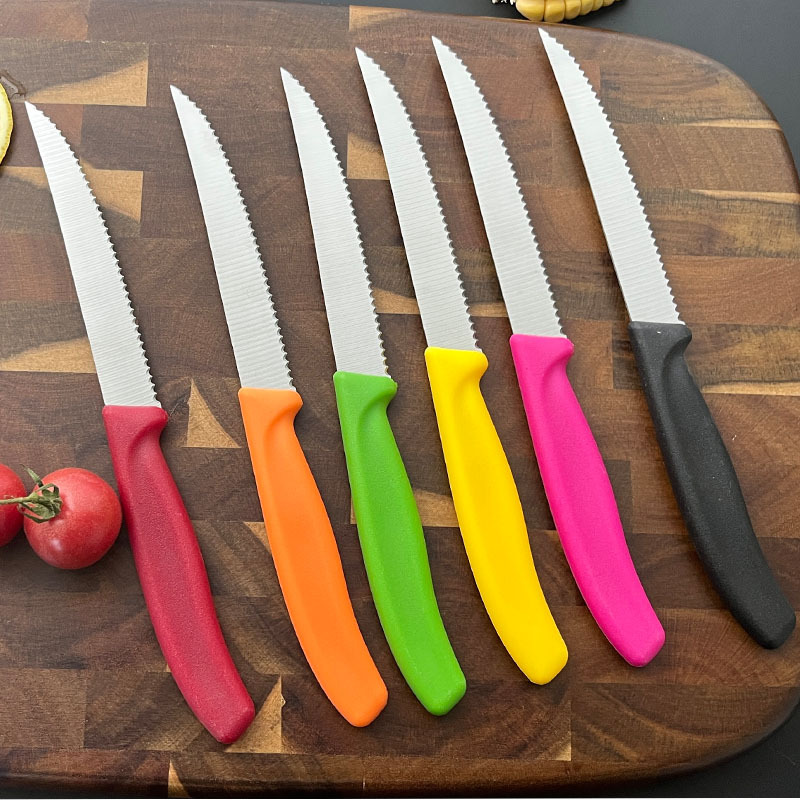 (For cross-border use only) Pointed stainless steel steak knife, sharp and durable, factory direct sales, Western cuisine/hotel full figure