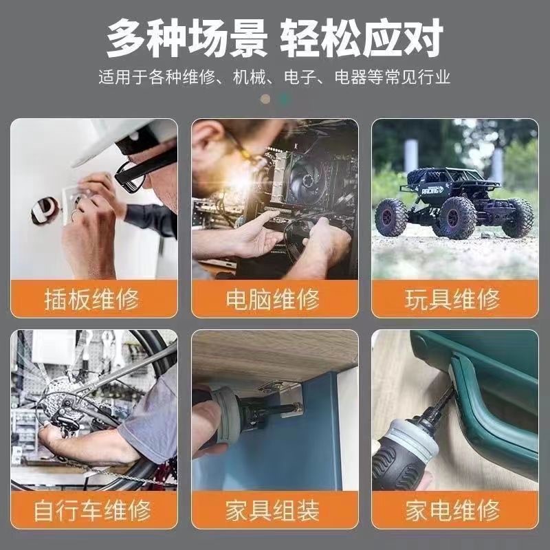 Xiaopang Labor-saving ratchet Dual-purpose Screwdriver Set, Double-head Cross Flat-head Screwdriver Telescopic Multi-functional 13-piece set Application Scenario