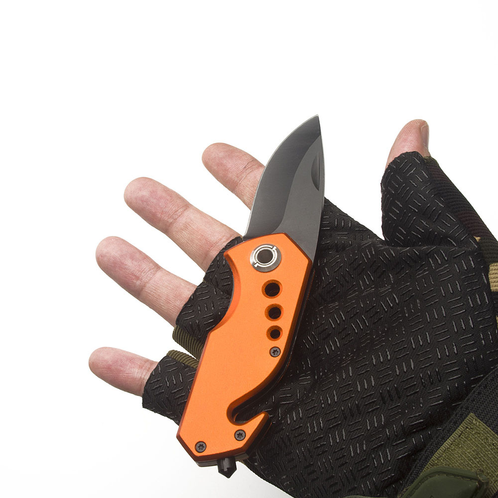 Direct sales of outdoor tools in stock: multi-functional knives, portable folding knives with aluminum handles, stainless steel knives, camping tools Item Picture