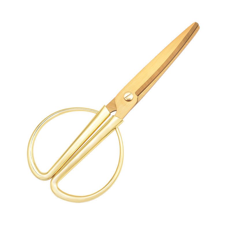 Stainless steel scissors, office and household sewing paper-cutting knives, alloy stationery scissors, hand scissors, portable student scissors Item Picture
