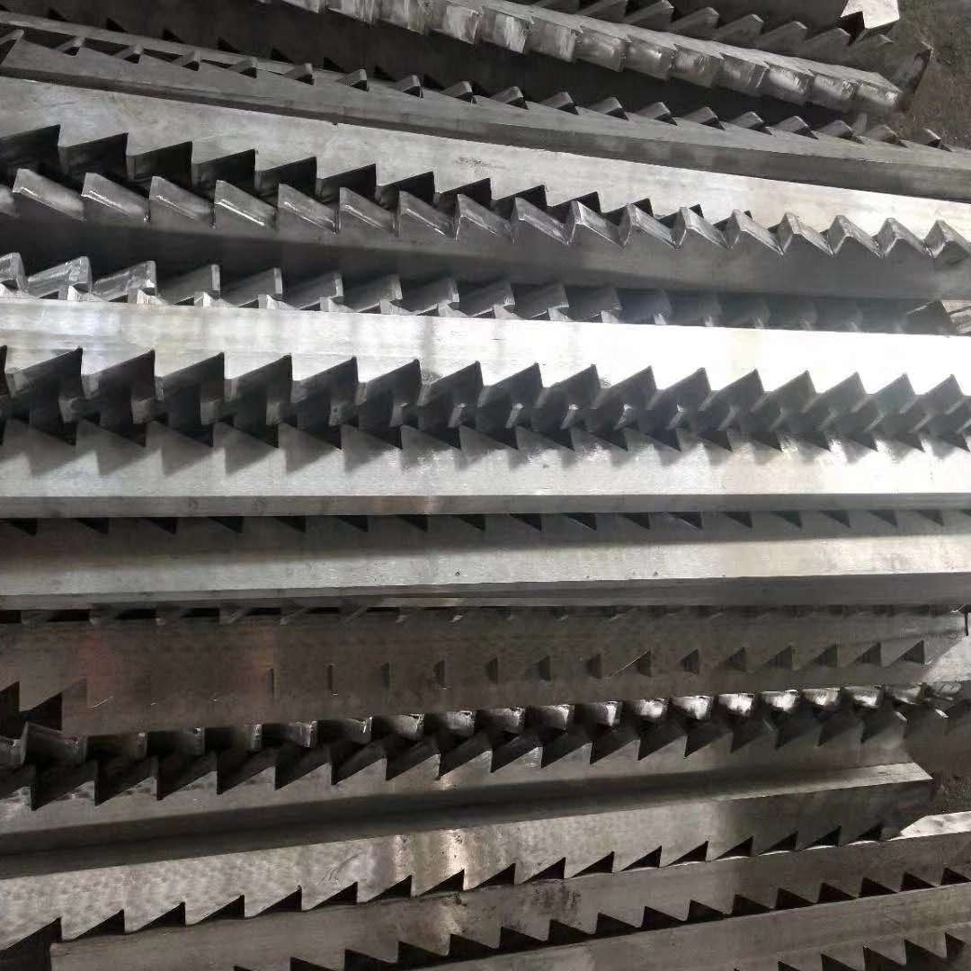 Standard rack 1M, 2M, 3M, 4M, 5M, 6M high-frequency quenched perforated rack, industrial helical rack, hard rail precision straight rack Specification drawing