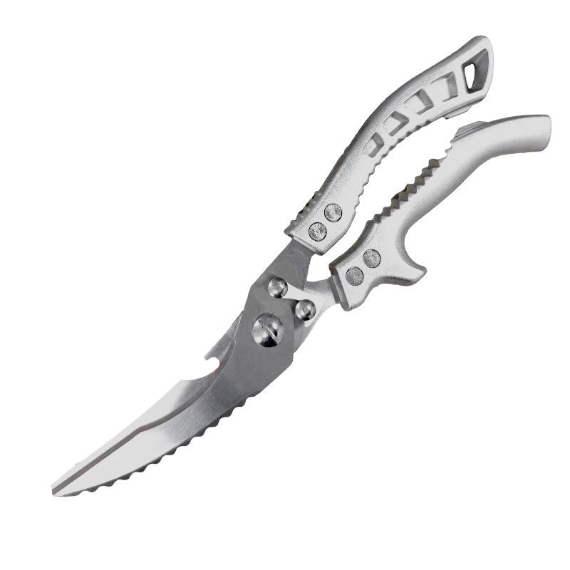 In-stock stainless steel multi-functional powerful chicken bone scissors, sharp household scissors, food scissors for removing chicken and fish bones, kitchen scissors Item Picture