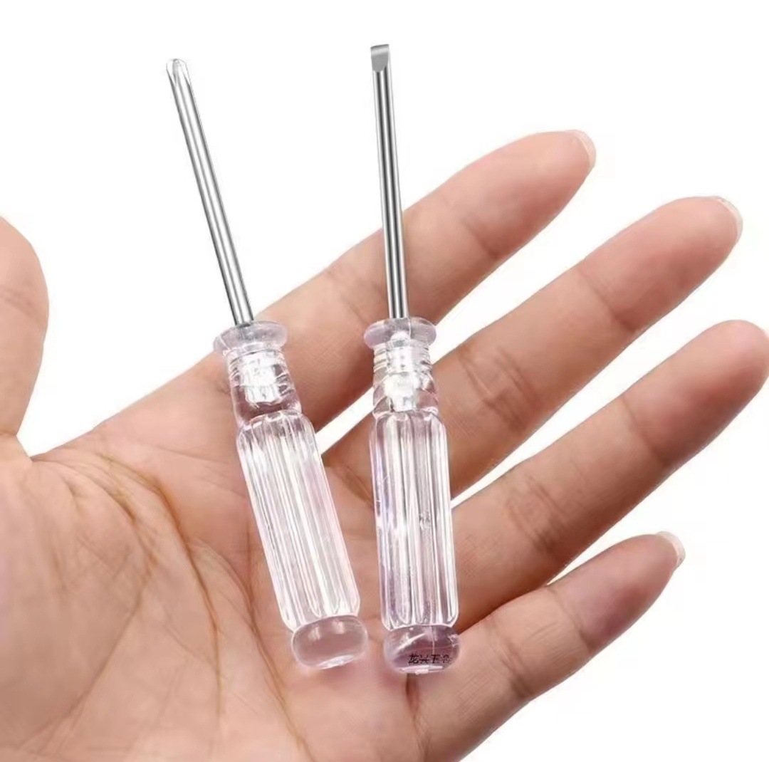 95mm crystal 3.0 cross-head screwdriver, 3.0mm transparent 125mm cross-head screwdriver Specification drawing