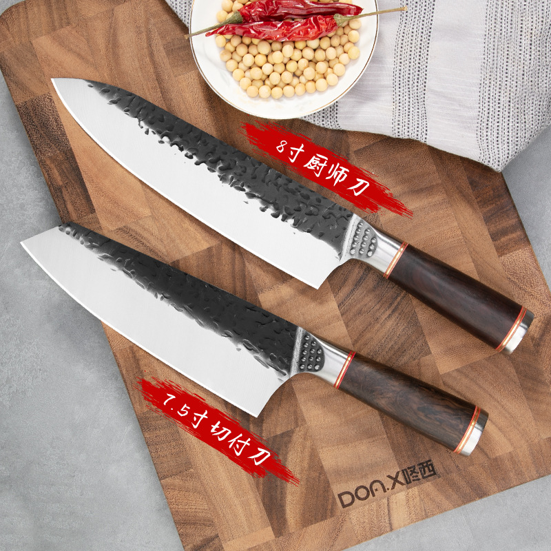 The manufacturer has in stock forged household chef knives, stainless steel meat slicers, slicing knives, chef knives, kitchen knives and splitting knives full figure