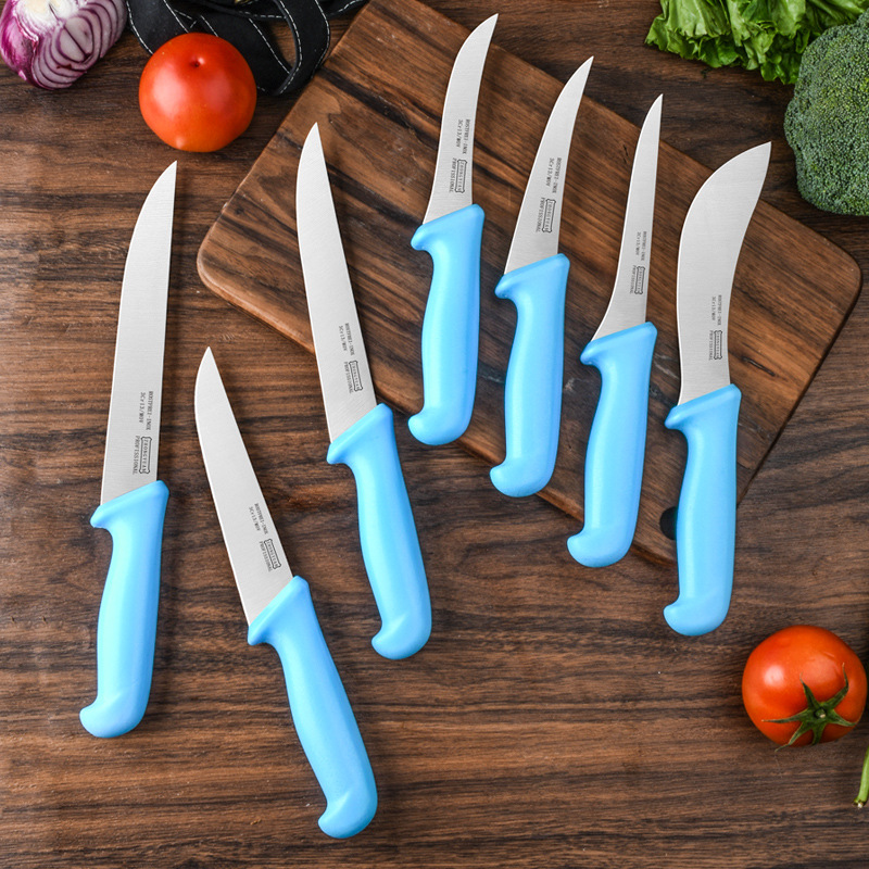 Stainless steel meat slicing knife, slaughtering knife, meat shaving and bone removal knife, skin peeling and opening sharp knife, chef's cooking knife details Picture