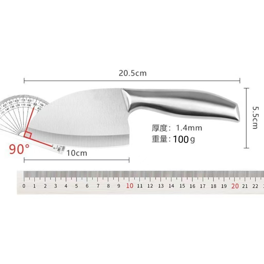 Ladies' lightweight small kitchen knife, integrated stainless steel slicer, household vegetable and meat cutter, kitchen knife, small fish knife, water knife details Picture