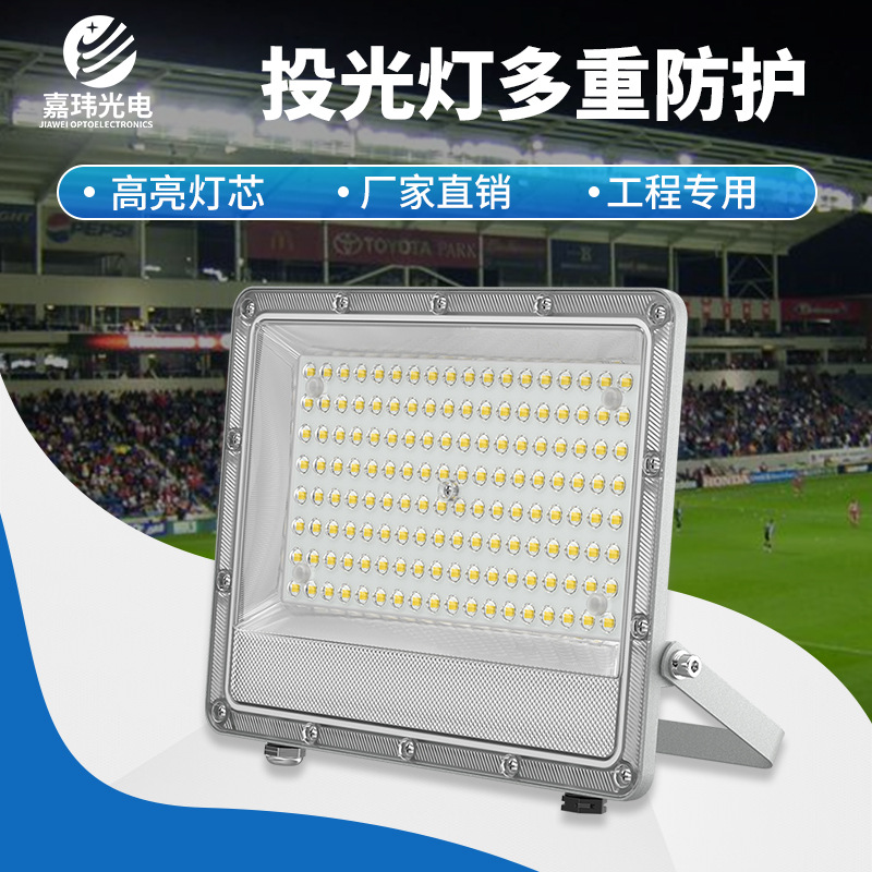 led floodlight Ant style outdoor light, waterproof floodlight, high-brightness projector light, 50W, 100W die-cast aluminum cross-border full figure