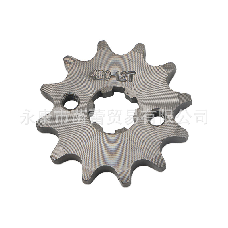 The front sprocket of the off-road motorcycle and ATV has a 17/20mm inner hole small sprocket and a front pinion of the engine Specification drawing