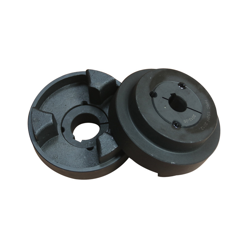 The manufacturer of cast iron HRC plum blossom couplings for motor and water pump wheel offset compensation is in stock Item Picture