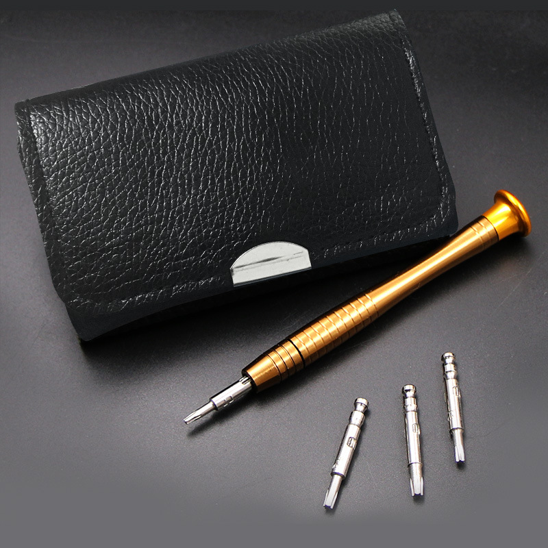 25-in-one multi-purpose leather case manual screwdriver bit set, wholesale of mobile phone and notebook repair tools Specification drawing