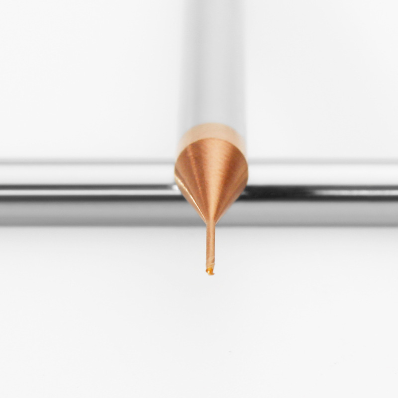55-degree 2-edge micro-diameter deep groove ball end mill, carbide tungsten steel milling cutter, long neck deep groove clearance ball cutter details Picture