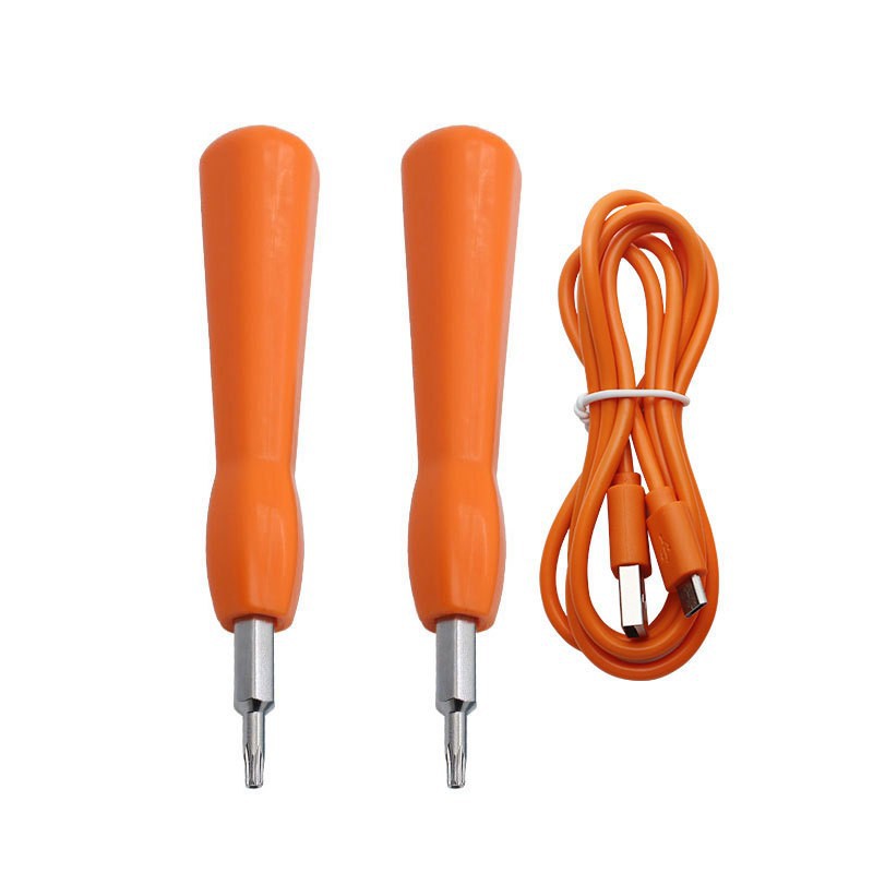 A set of household smart doorbell disassembly screws, screwdrivers, T6 and T15 screwdrivers, tools and charging cables undefined
