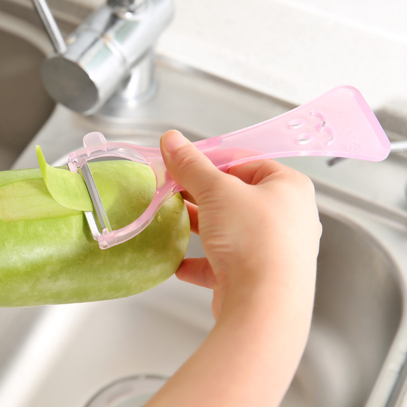 Japanese ECHO smiling face peeler, vegetable peeler, fruit peeler, potato peeler, one-piece consignment Specification drawing