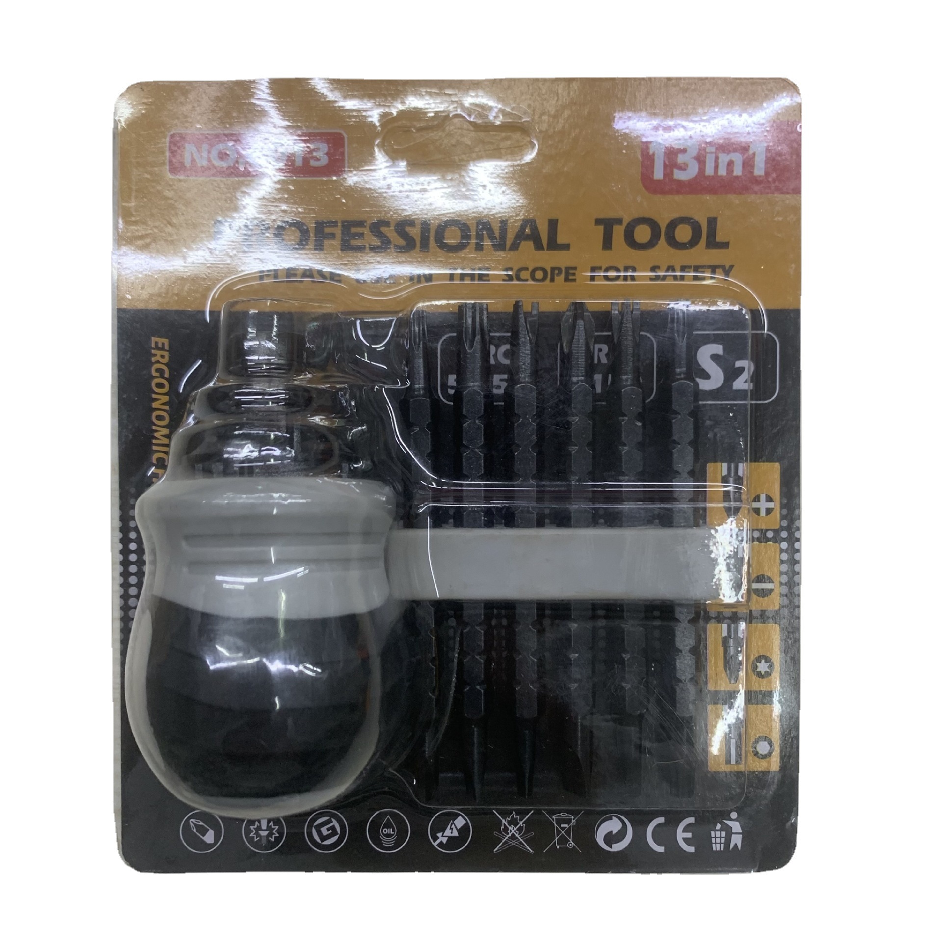 Wholesale of dual-purpose triangular screwdriver, radish head, hexagonal handle, ratchet set, cross, plum blossom, strong magnetic and special-shaped combination details Picture