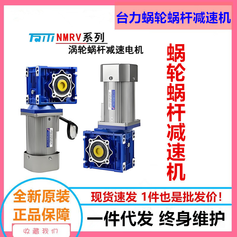 Taili 40W, 60W, 90W, 120W, 140W speed control motors with turbine reducers, RV030, RV040 right-angle motors full figure