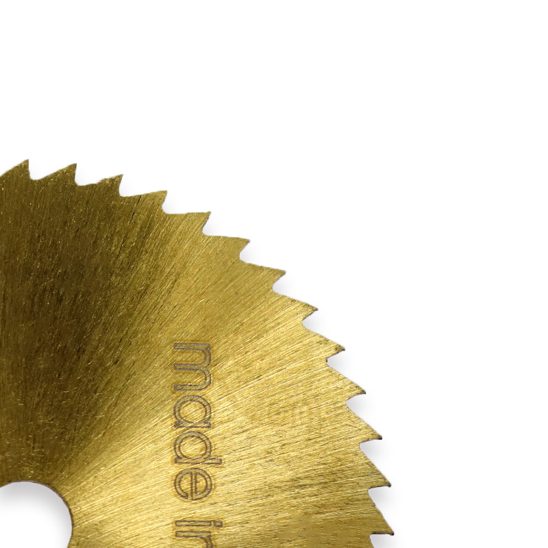 Wholesale of HSS high-speed steel golden small saw blades, metal woodworking plastic electric grinding 50mm mini circular saw blades Specification drawing