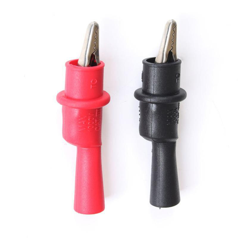 Weihaisheng, a cross-border foreign trade exclusive supplier, supplies 2mm through-hole test multimeters, alligator clips, test leads, universal clips, test clips and extension clips Item Picture