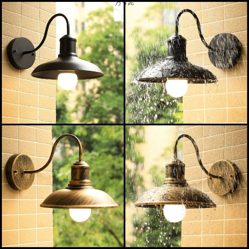 Wholesale of new outdoor wall lamps, street lamps, outdoor door and balcony lamps, outdoor lighting, American retro industrial style wall lamps Specification drawing