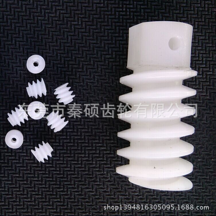 Dongguan Qinshuo supplies non-standard small module M1.0*￠12*24LPOM plastic worm gears Specification drawing