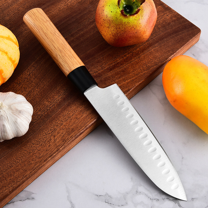 Cross-border Japanese-style steel forged small kitchen knives, bread knives, butcher knives, kitchen chef knives, slicing knives, stainless steel wholesale sets of knives Specification drawing
